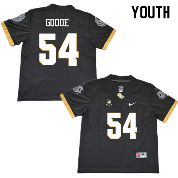 Youth #54 Cam Goode UCF Knights College Football Jerseys Sale-Black